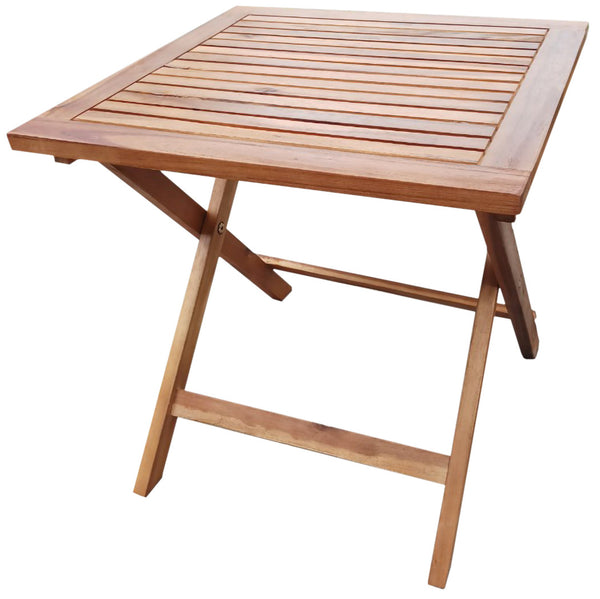 prezzo Quadratischer klappbarer Gartentisch 46x46 cm aus Holz