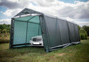 Box Auto Garage da Esterno 3x6xh2,4 m in Tessuto Polietilene Rinforzato 195gr/mq Verde-3