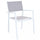 Stapelbarer Sessel Havana 55 x 57 x 85 h cm aus weißem Textilene