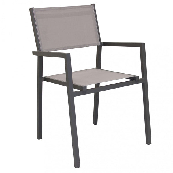 Havanna stapelbarer Sessel 55x57x85 h cm in Tortora Textilene online