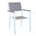 Cervia stapelbarer Sessel 58x58x89 h cm aus weißem Aluminium