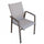 Stapelbarer Sessel Maili 57 x 61 x 89 h cm aus taubengrauem Aluminium