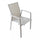 Stapelbarer Sessel Maili 57 x 61 x 89 h cm aus taubengrauem Aluminium