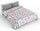 Quilt 1 and a Half Square 100gr mit mehrfarbigem Mikrofaserdruck