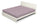 Bettlaken mit Ecken und Gummiband einfarbig aus Baumwolle in Altrosa, verschiedene Größen