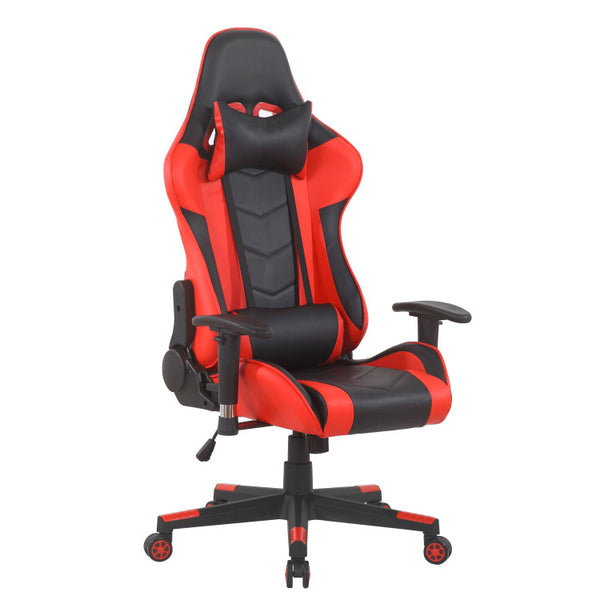 Ergonomischer Gaming-Stuhl 103x74x65 cm Schwarz und Rot sconto