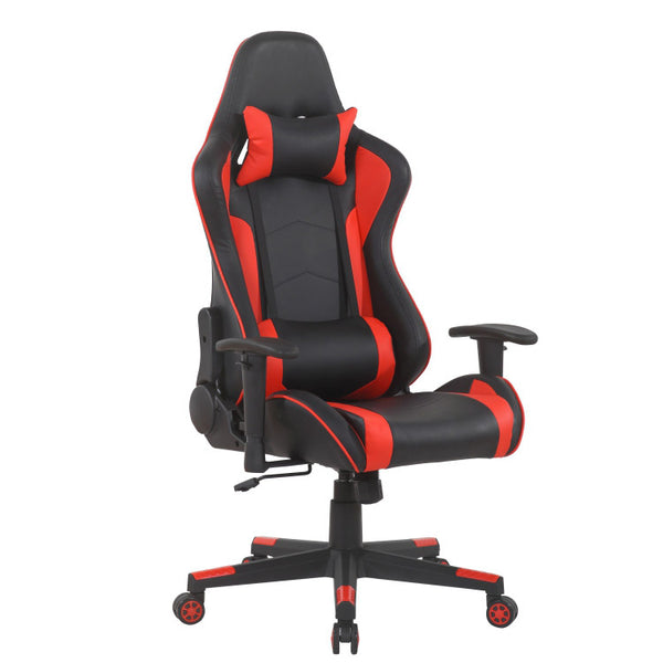sconto Ergonomischer Gaming-Stuhl 83x65x32 cm mit Lautsprechern und Bluetooth-Verbindung Schwarz und Rot