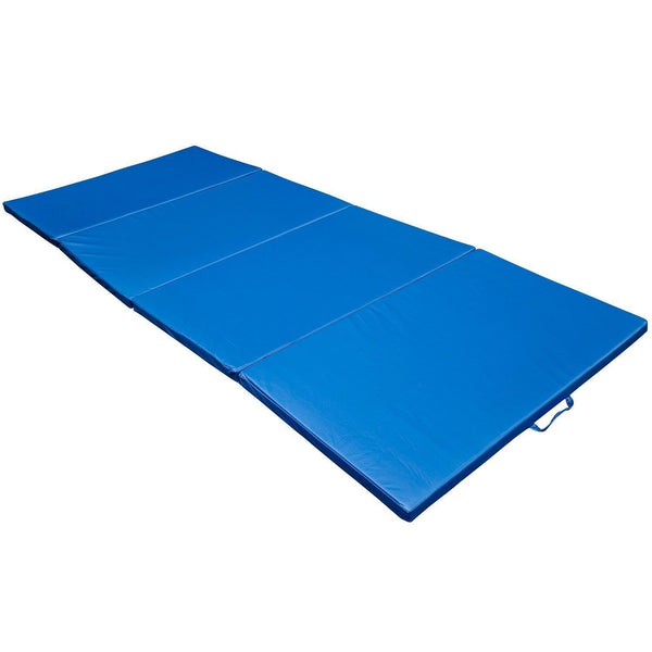 sconto Faltbare blaue Fitness- und Yogamatte 305x122x5 cm