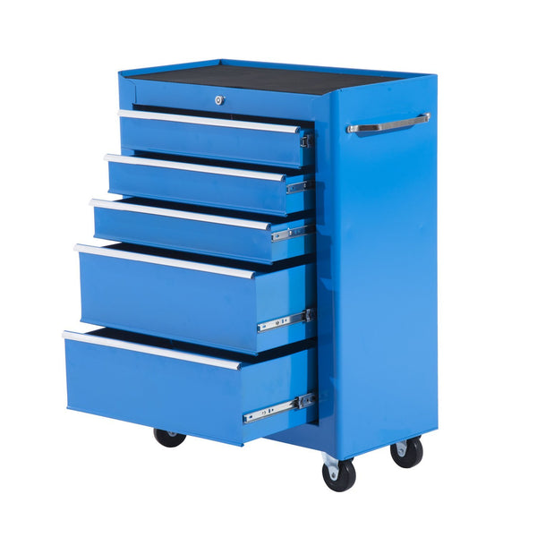 online Werkstatt-Werkzeugwagen mit blauer Kommode 61,5 x 33 x 85 cm