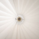 Lampada da Terra in Tessuto e Acciaio Inox 120 cm Bianco -9