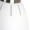 Lampada Moderna a Sospensione in Metallo Cromato Bianco 30x35 cm -5