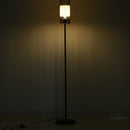 Lampada da Terra Tripode in Acciao con Paralume Ø23x147,5 cm  Nero e Bianco-4