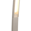 Lampada da Terra ad Arco a LED 3000K 50x23x149 cm in Acciaio e Allumino  Argento-8