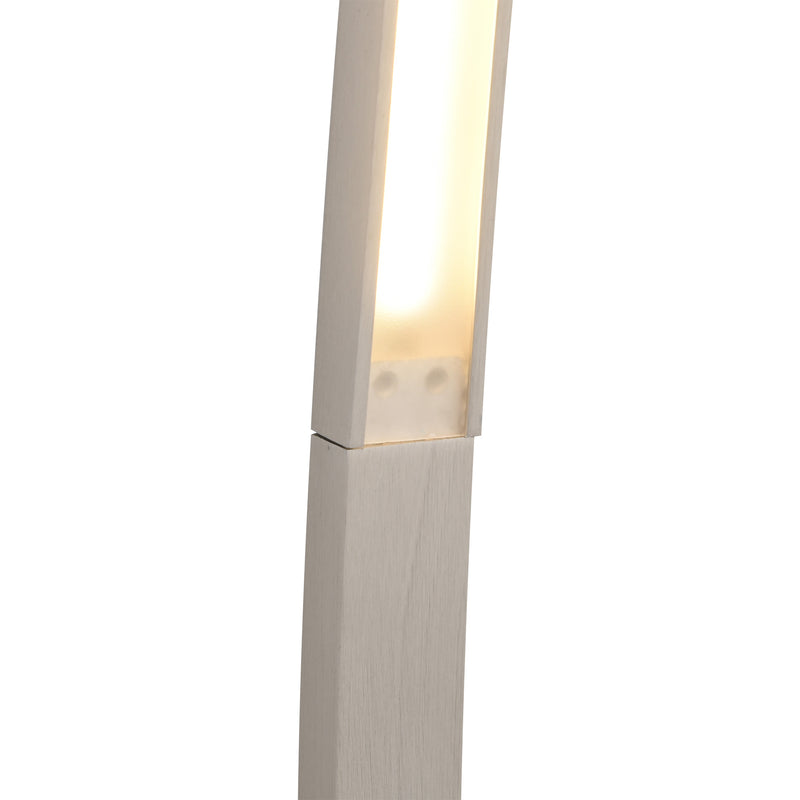 Lampada da Terra ad Arco a LED 3000K 50x23x149 cm in Acciaio e Allumino  Argento-8