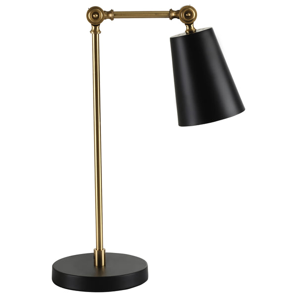 Nachttischlampe Abat jour 40x18x70 cm in Gold und schwarzem Metall online