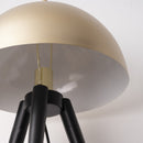 Lampada da Tavolo Ø30x62 cm E27 Paralume in Metallo Oro-9