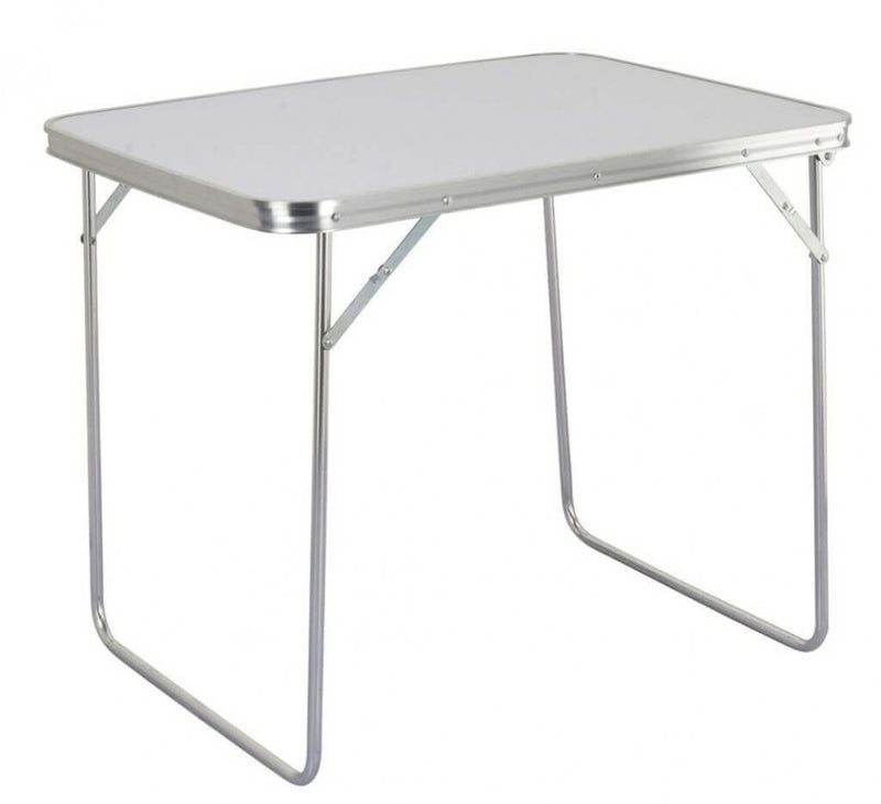 Tavolino 80x60x69 h cm in Acciaio Bianco-1