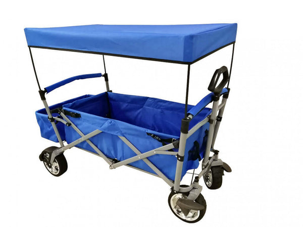 prezzo Baja Faltbarer Trolley mit Baldachin 61x125x99 h cm in Blue Steel