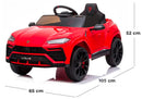 Macchina Elettrica per Bambini 12V con Licenza Lamborghini Urus Rossa-5