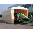 Box Tunnel Mobile Copertura in PVC per Auto - 412x250xh215 cm Beige Maddi-5