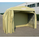 Box Tunnel Mobile Copertura in PVC per Auto - 412x250xh215 cm Beige Maddi-7