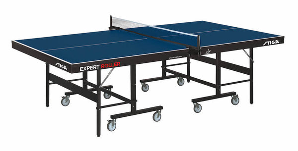 Von FITET zugelassener Pin-Pong-Tisch mit blauer Platte für den Innenbereich Stiga Expert Roller Css sconto