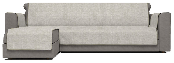 sconto Polyester-Sofabezug mit beiger linker Halbinsel, verschiedene Größen
