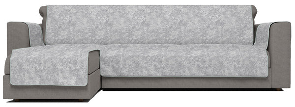 acquista Sofabezug mit linker Halbinsel aus hellgrauem Polyester und Baumwolle, verschiedene Größen