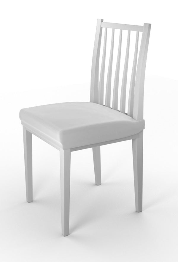online Set mit 2 Stretch-Stuhlhussen aus weißem Polyester