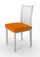 Set mit 2 Stretch-Stuhlhussen aus orangefarbenem Polyester