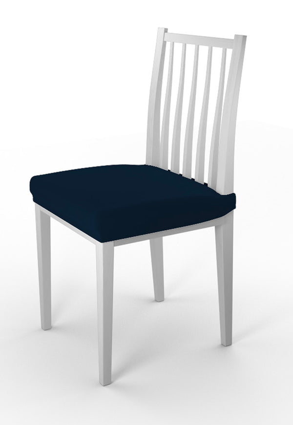 Set mit 2 Stretch-Stuhlhussen aus dunkelblauem Polyester acquista