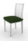 Set mit 2 Stretch-Stuhlhussen aus dunkelgrünem Polyester