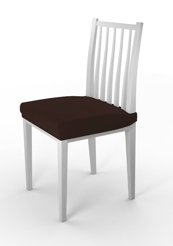 online Set mit 2 Stretch-Stuhlhussen aus braunem Polyester