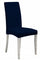 2er-Set Stuhlhussen mit elastischer Rückenlehne aus Leslie-Polyester in Dunkelblau
