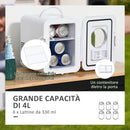 Frigo Portatile Elettrico 60W 25,8x20,5x26,3 cm 4L in ABS Bianco-5