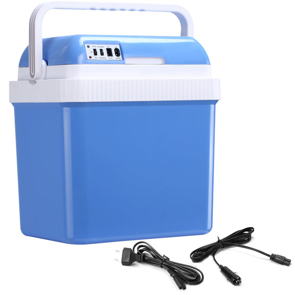 Tragbarer elektrischer Kühlschrank für Autos 48W 40x30x43 cm 24L Weiß und Blau acquista