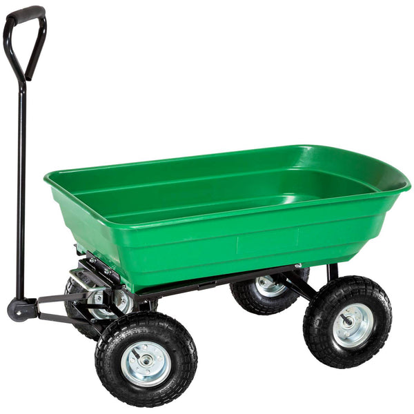 online 75 Liter Ranieri Green Kippbarer Gartenwagen 4 Räder