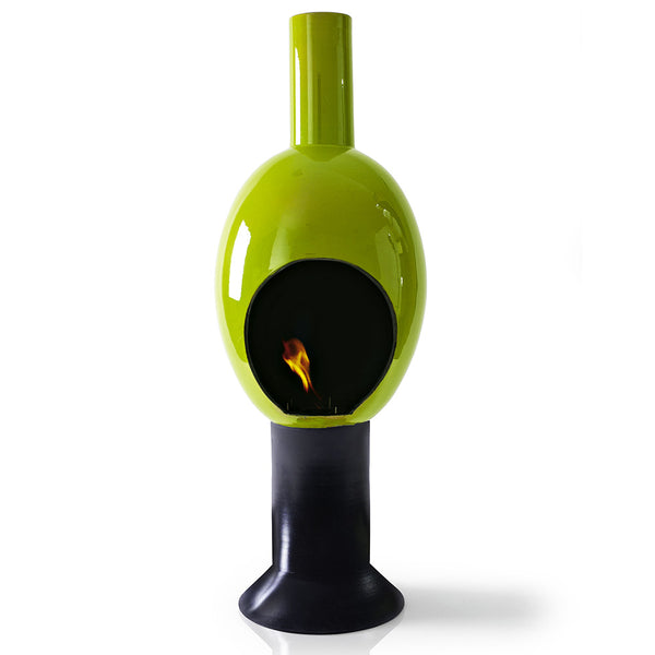 Keramik Bioethanol Bodenkamin 30x95 cm Ferazzoli Glossy Green Egg acquista