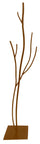 Vasconi Kastanienbrauner Garderobenständer aus Schmiedeeisen 33x33x178 cm