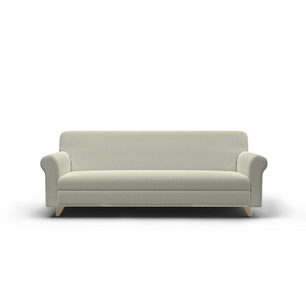 Stretch-Sofabezug aus Iris-Creme-Polyester, verschiedene Größen acquista