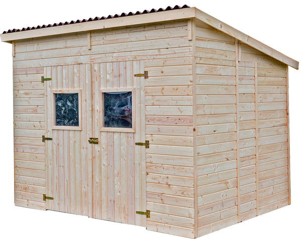 prezzo Casetta Box da Giardino 2,8x2 m con Pavimento in Legno Picea Massello 16mm Eden