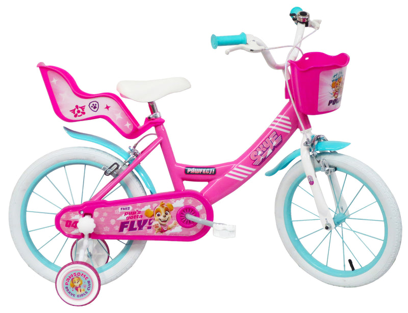 Bicicletta per Bambina 16” 2 Freni Sky Everest Rosa-1