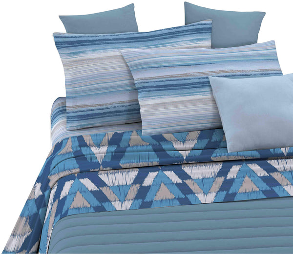 Bettlaken-Set mit Druck oben und unten und Athena Belek hellblauen Kissenbezügen in verschiedenen Größen online
