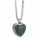 Ciondolo Portaceneri per Animali in Acciaio 3,5x2x1,5cm GMF Gatto-1