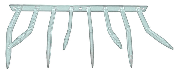 online Einbruchschutz mit Stahlspikes 49x24 cm für Balkonwände Silber