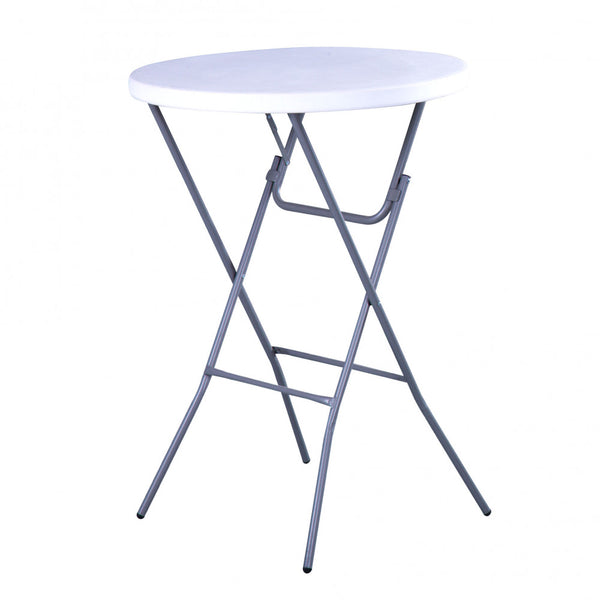 Klappbarer Catering-Tisch 80 x 110 h cm aus weißem Stahl prezzo