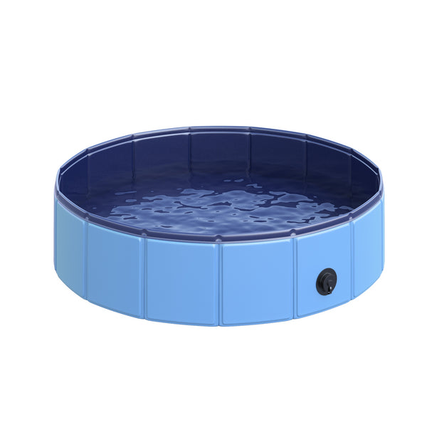 Faltbarer Pool für Hunde aus blauem PVC Ø80x20 cm prezzo