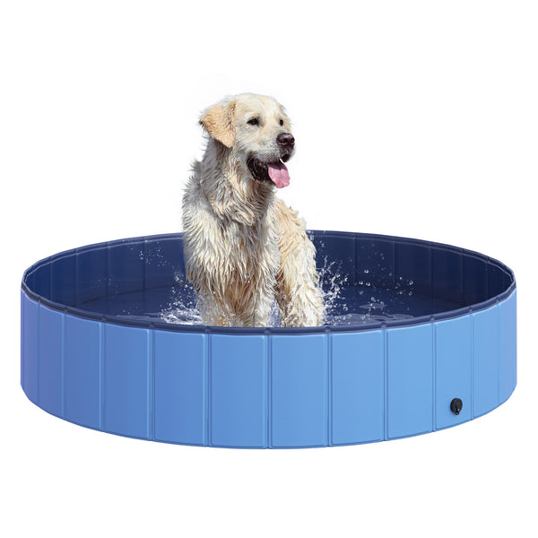 Faltbecken für Hunde aus hellblauem PVC Ø140x30h cm online