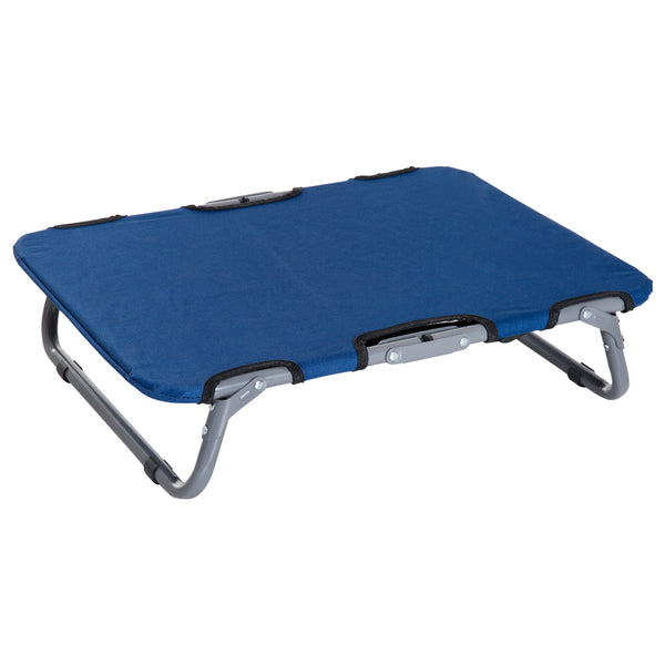 acquista Faltbares Bett aus Oxford-Stoff für Hunde Blau 59x46x15 cm