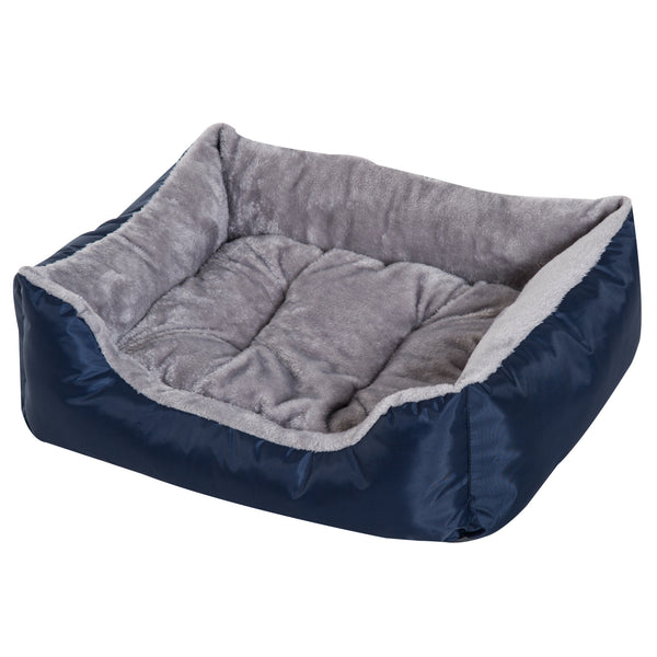 Innenbett für Hund und Katze mit blaugrauem Kissen 75x60x20 cm prezzo